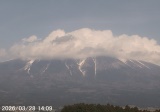 写真:午後2時ごろの富士山